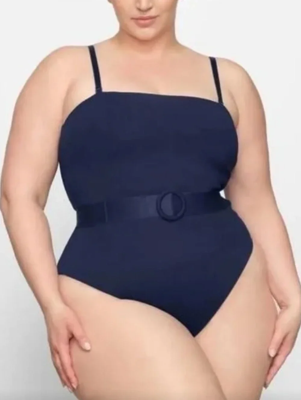 Skims Scultping Swimsuit One Piece Strapless Midnight Blue Size 3X NWT